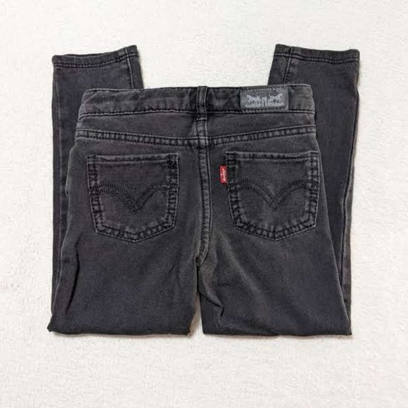 Levi's Super Skinny Knit Jeans in Black - size 4T - Picture 4 of 12